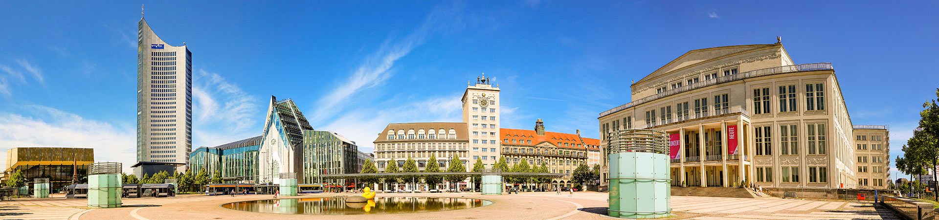 Panoramabild von Leipzig, ein Standort der DPFA Akademie für Pädagogik